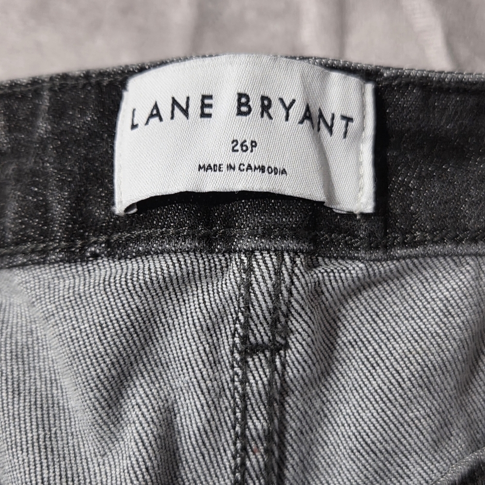 Lane Bryant Signature Fit Mid Rise Skinny Black Jeans Plus Size 26P EUC - Picture 4 of 9